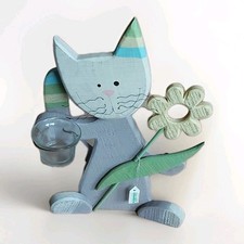 Holzkatze Katze aus Holz