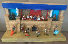 Diorama: Gladiatorenschule aus Styropor + 14 ZINN-Figuren, 1:25, 7cm, UNIKAT