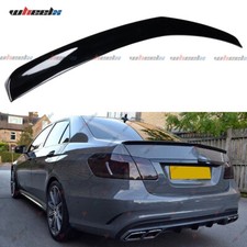 Für MERCEDES E-Klasse W212 09-16 Spoiler SCHWARZ Glanz Lackiert Heck Lippe abr