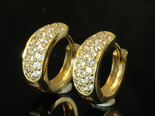 585 Gold kleine Klappcreolen