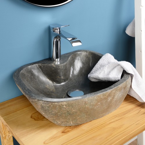 Steinwaschbecken mit hahnloch - steinwaschbecken,