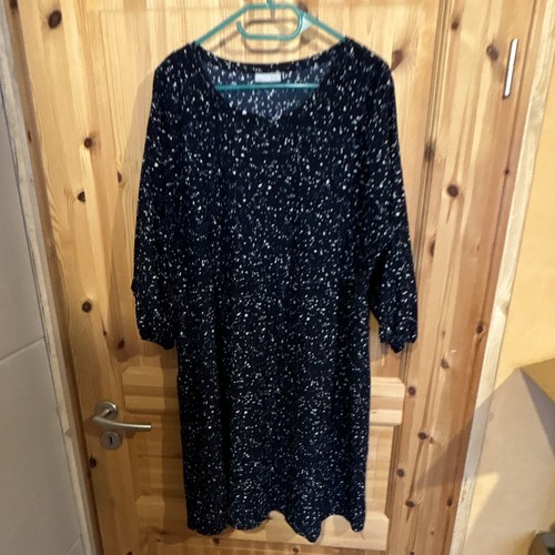 Damen kleid blau weiß - kleid, blau/weiß