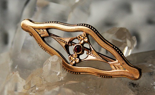 Antike jugendstil brosche - antike,