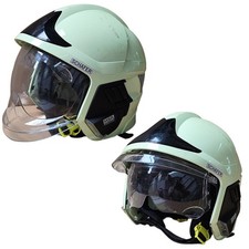 Gallet MSA F1 XF Feuerwehrhelm nachleuchtend Visier NOMEX 52–62 cm Einsatzhelm