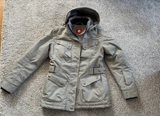 Wellensteyn COSMO, Winter-Jacke Damen in Schwarz/Grau Pepita mit Kapuze. Größe M