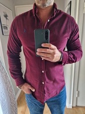 Schönes Cord Hemd von Polo Ralph Lauren Herren rot Slim Gr. M neuwertig 180€