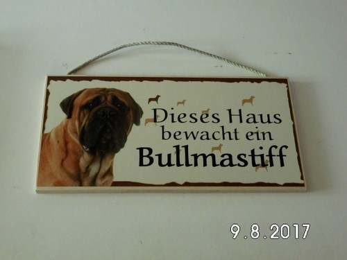 Türschild bullmastiff - türschild,