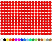 3600 Klebepunkte 5mm Kreis Rot Punkt selbstklebend Aufkleber Inventur Markierung