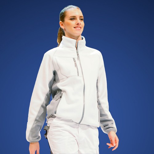 Damen fleecejacke weiß - damen,