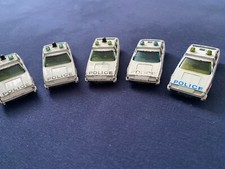 5 x Matchbox Rover 3500 Police Car No. 8, 1980, Made in China, England und Macao