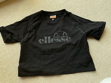 Ellesse Damen T-Shirt Alberta Crop Top schwarz 32 158 Sport