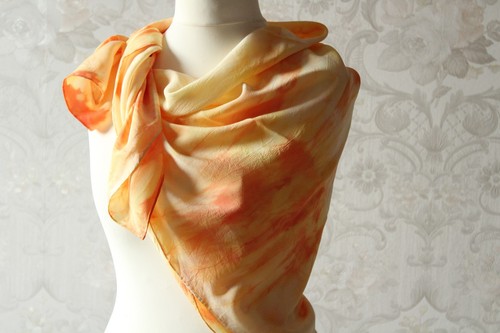 Seidentuch sinfonie orange - sinfonie,
