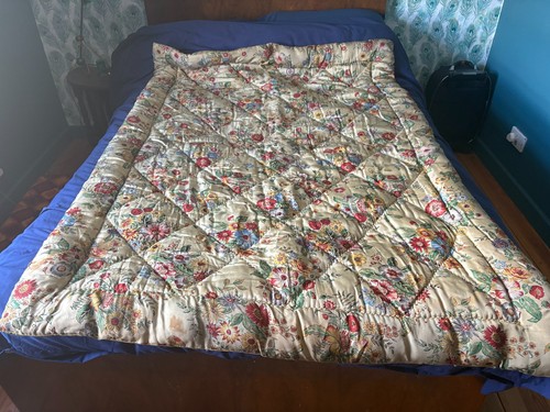 Vintage blumen eiderdaunen - vintage,