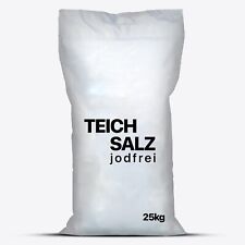 Teichsalz 25 kg, Koi Teich Salz jodfrei, gegen Stress Parasiten Algen Krankheit