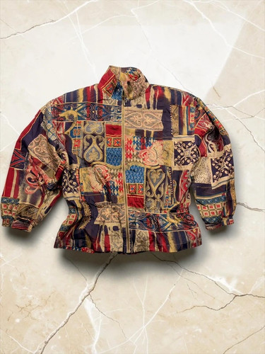 Vintage seidenjacke seide - vintage,
