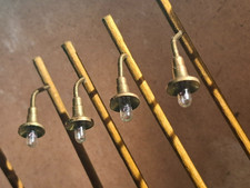 Lampen H0 antik Messing Holz