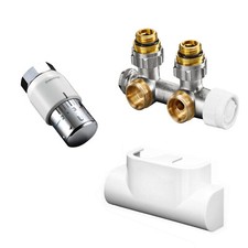 Heizkörper Anschluss Set Oventrop Multiblock T Eck für Mittelanschluss