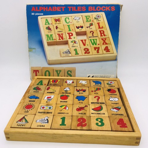 Vintage alphabet - •,
