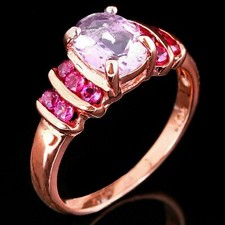 Silber Ring Amethyst Rhodolith