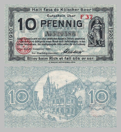 Deutsches reich köln notgeld - deutsches,