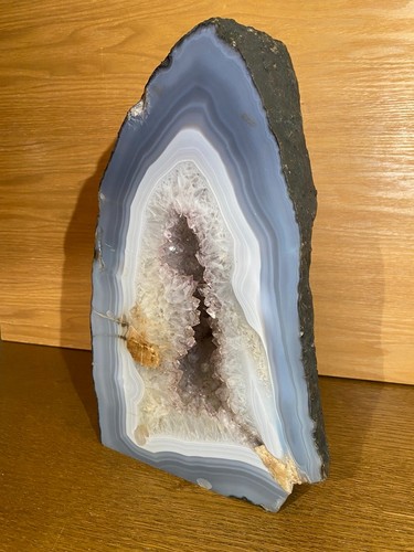 Amethyst druse mit blauem - amethyst,