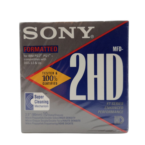 Sony 2hd disketten - 3,5”,
