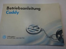 Bedienungsanleitung / Betriebsanleitung VW CADDY II KASTEN (9K9A) 60 1.4