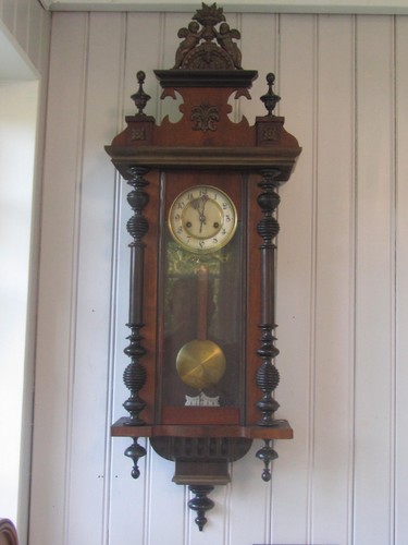 Prächtige alte wanduhr - alte,
