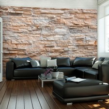 Steinoptik Ziegeln Steinwand VLIES FOTOTAPETE 3D WOHNZIMMER TAPETE WANDBILD XXL