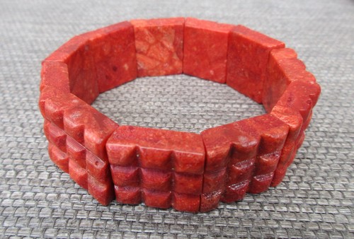 Rotes korallen armband - rotes,