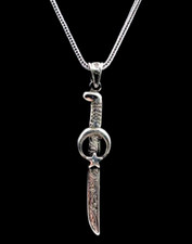 AY YILDIZ Schwert Anhänger  & 54cm Kette 925 Silber Bayrak OSMANLI Türk Göktürk