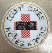 Gummi Rubber 3D Emblem Patch DRK Ärmelabzeichen DRK Abzeichen Rundlogo Sani