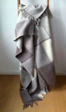 100% Lammwolle Wolldecke Plaid