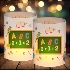 12 Windlichter Schulanfang