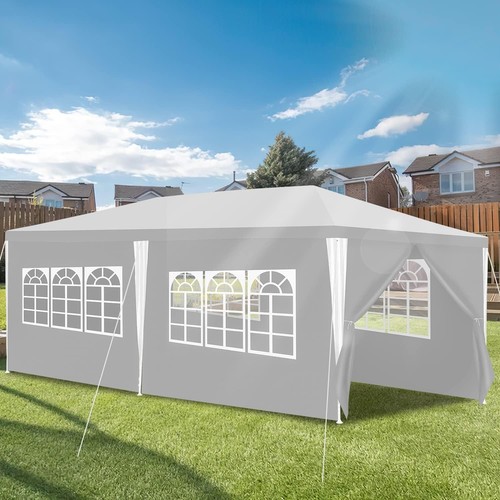 Pavillon 3x6m weiß - pavillon, gartenzelt
