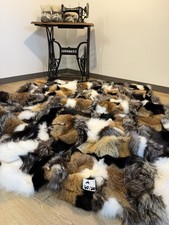 Echte Fuchsfell Decke  PREMIUM