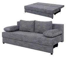 Schlafsofa - grau meliert -
