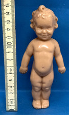 Puppe Nacktfrosch Badepuppe Hartplast für Puppenstube 16cm ALT/P14.10/13