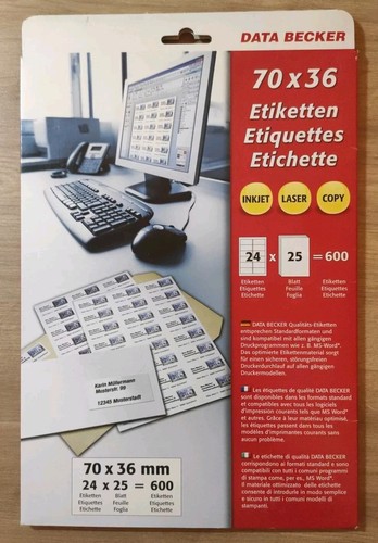 Data becker adressetiketten - data,