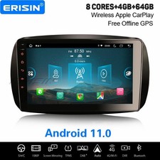9" 8-Kern CarPlay Android 14 DAB+ Autoradio 64GB Navi DVB-T2 Mercedes-Benz SMART