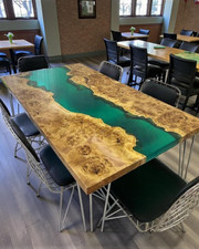 Akazienholz Grün Epoxid River