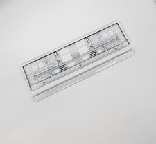 2 x Kennzeichenhalter Weiss Hochglanz Nummernschild Klavierlack Weiß