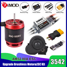 3542 1850KV/2250KV Brushless Motor 80A ESC Getriebe Combo für Axial SCX10 RC Car
