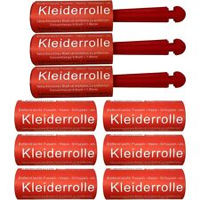 Fusselrolle 3 Abroller mit 9 Rollen Kleiderrolle Fusselbürste Tierhaarrolle