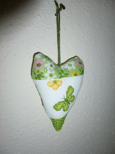 Deko herz stoff - stoff, pur