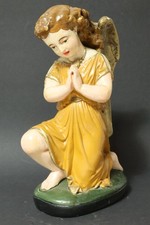 Alte Engelsfigur Betender Engel Angel Heiligenfigur Skulptur Gipsengel Masse RAR