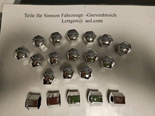 20x Radmuttern Kappen Chrom