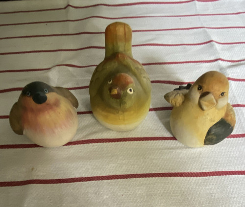 Bemalte keramik vogel figuren - keramik, vogel-figuren