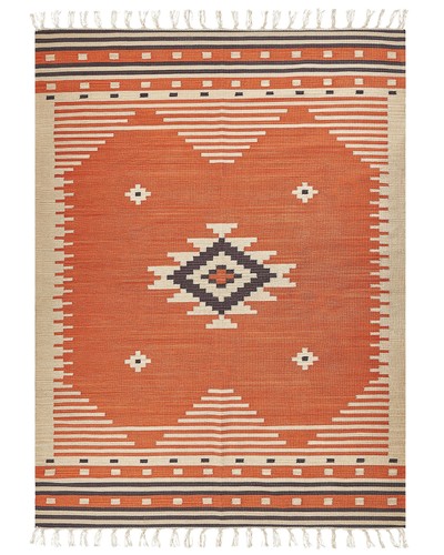 Kelim teppich baumwolle orange - kelim-teppich,