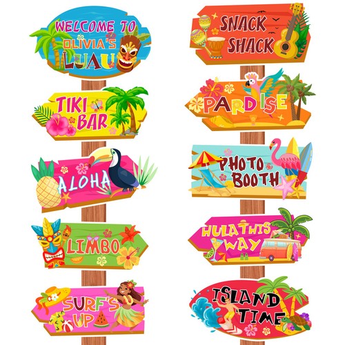 Hawaiianische richtungs schild - richtungs,